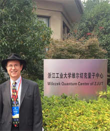 Nobel Laureate Frank Wilczek, at Zhejiang University of Technology (ZJUT) opening of Wilczek Quantum Center
